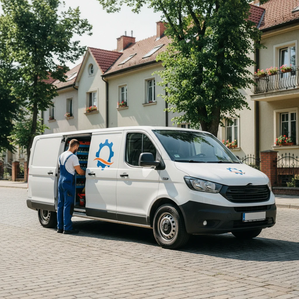 Serwisant AGD przy pracy w Łagisza