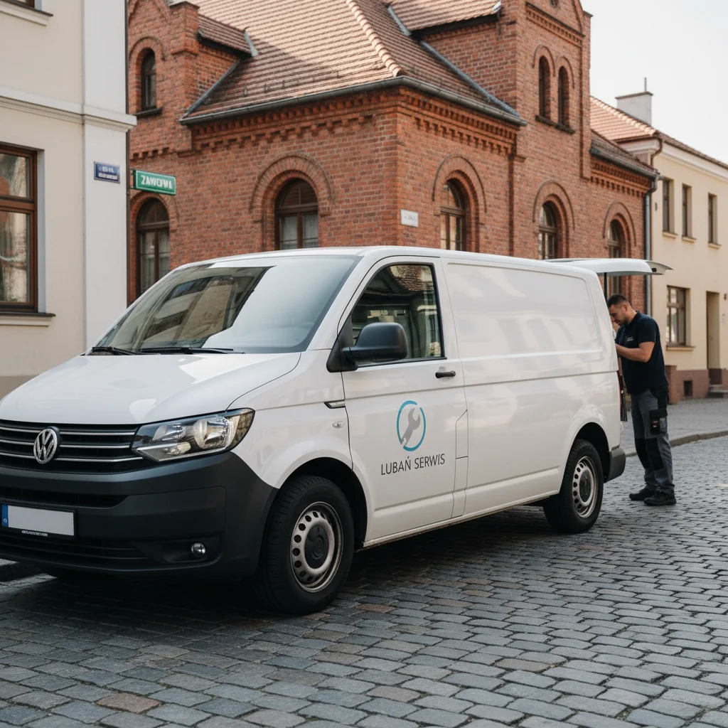 Serwisant AGD przy pracy w Lubań