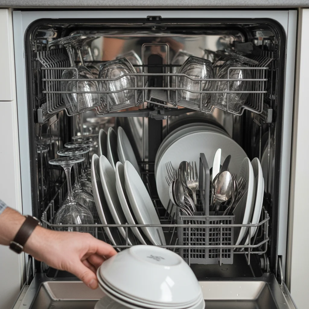 Serwisant AGD przy pracy w Niedobczyce