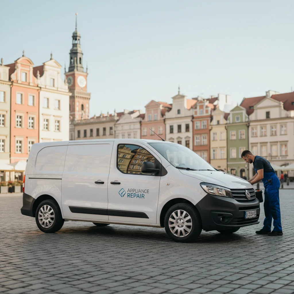 Serwisant AGD przy pracy w Poznań