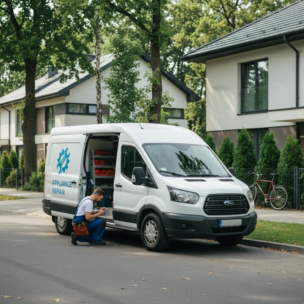 Serwisant AGD przy pracy w Wawer warszawa