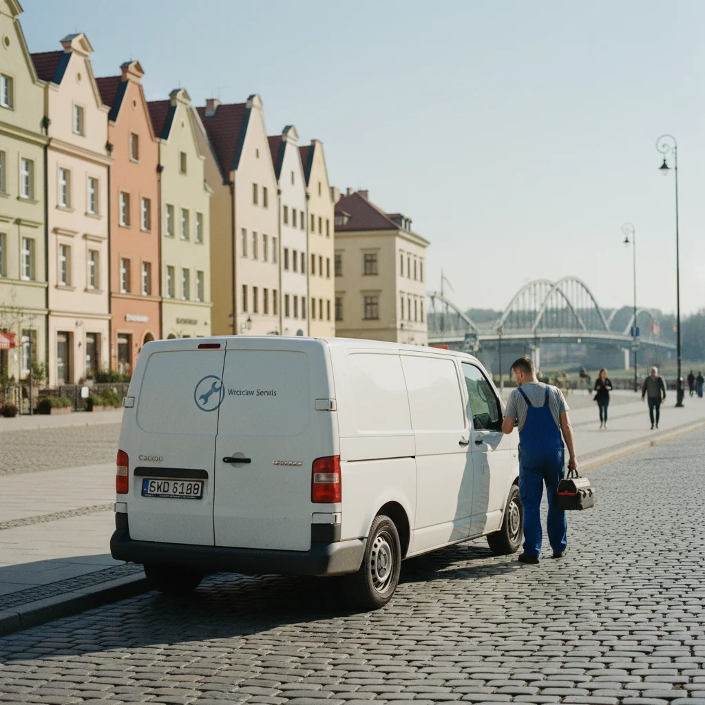 Serwisant AGD przy pracy w Wrocław